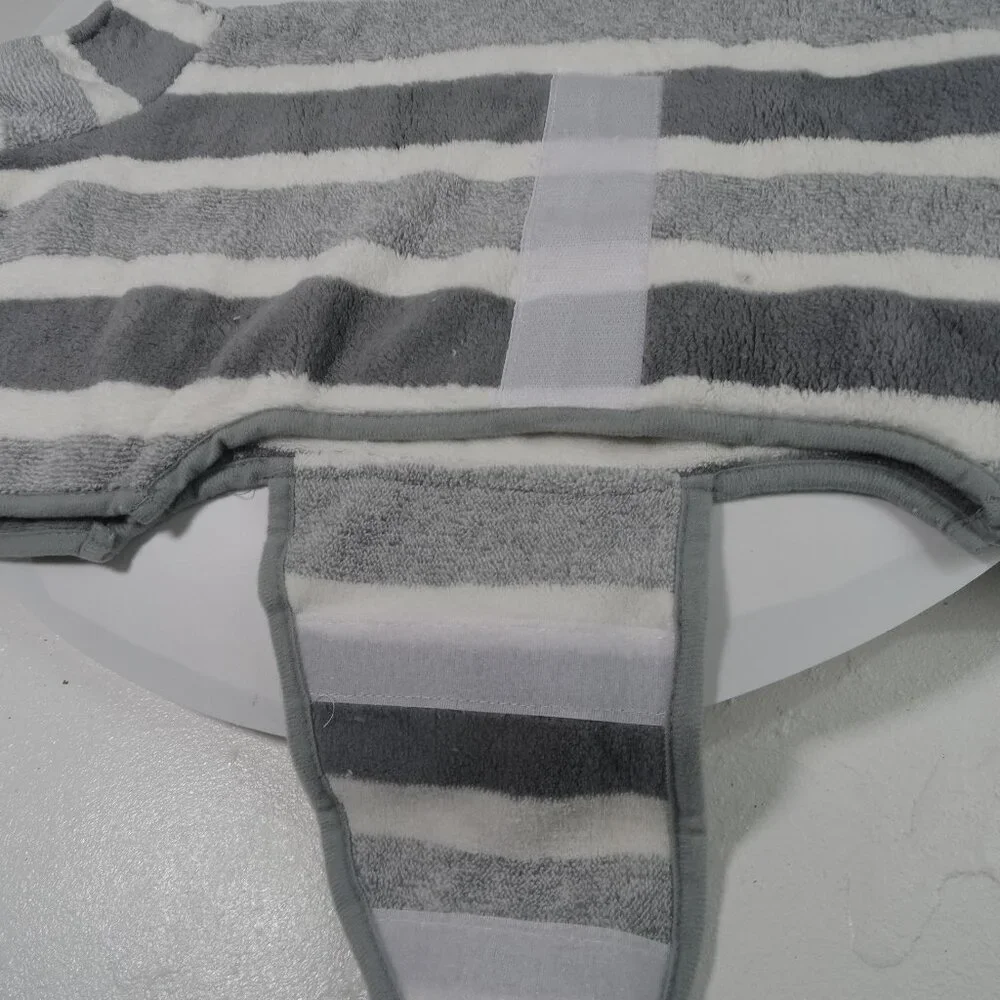 DOG Absorbent Bathrobe Dog Drying Robe Soft Sleepwear Towel - Adjustable S/M